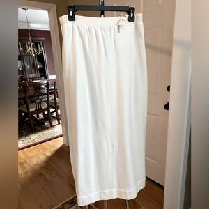 Talbots White Knit Skirt
